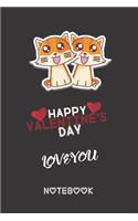 Cute Cats Valentine's Day Gift for Cat lovers Notebook journal