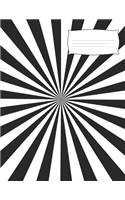Math Notebook: Squared 5x5 graph paper