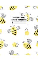 Blank Sheet Music Notebook: Easy Blank Staff Manuscript Book Large 8.5 X 11 Inches Musician Paper Wide 12 Staves Per Page for Piano, Flute, Violin, Guitar, Trumpet, Drums, Cell