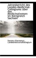 Jahresbericht Des Landes-Medicinal-Collegiums Uber Das Medicinalwesen Im Konigreich Sachsen