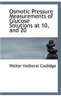 Osmotic Pressure Measurements of Glucose Solutions at 10, and 20