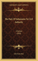 Duty Of Submission To Civil Authority