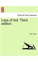 Lays of Ind. Third Edition.