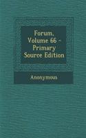 Forum, Volume 66