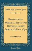 Briefwechsel Zwischen StÃ¼ve Und Detmold in Den Jahren 1848 Bis 1850 (Classic Reprint)