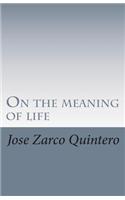 On the meaning of life