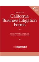 Library of California Business Litigation Forms