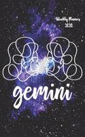 Gemini: Weekly Planner 2020 - January through December - Gift for your favorite Gemini - Calendar Agenda Scheduler and Organizer - Zodiac Sign Constellation(1 Zodiac Sign Constellation Horoscope Edition)
