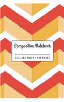 Composition Notebook: 50s Hip Geometric Vintage Retro Chevron Pattern Notebook