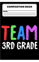 Composition Book Team 3rd Grade