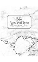 Undated Salon Appointment: Appointment Planner, Daily Hourly Planner Undated Daily Planner Monday - Sunday 7 AM to 10 PM + Notes Section, Schedule Planner & Log, Marble Appoin