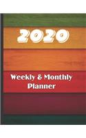 2020 Weekly & Monthly Planner