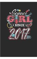 Sience Girl Since 2017: Small Lined Notebook - Scientist, Student And Teacher Gift Idea
