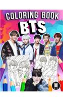 BTS Coloring Book: Bangtan Boys Jumbo Coloring Book With Unofficial Super Cool Images for All Ages