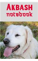 Akbash notebook: Blank Lined Gift notebook For Akbash dog lovers