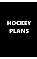 2020 Weekly Planner Sports Theme Hockey Plans Black White 134 Pages