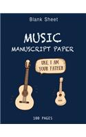 Funny Blank Sheet Music Notebook music books for guitar with chords