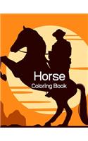 Horse Coloring Book: Coloring Toy Gifts for Toddlers, Kids Ages 4-8, Girls 4-8 8-12 or Adult Relaxation - Cute Easy and Relaxing Realistic Large Print Birthday Gifts