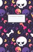 Composition Notebook: 6"x9" College Ruled Line Paper, Lined Notebook - Cute Purple Halloween Notebook, Trick or Treat, Candy, Witchcraft, Witch, Witches, Spells, Spells B