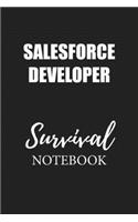 Salesforce Developer Survival Notebook: Small Undated Weekly Planner for Work and Personal Everyday Use Habit Tracker Password Logbook Music Review Playlist Diary Journal