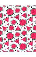 Watermelon Notebook Blank: Cute Fruit Sketchbook Blank Paper Book Unlined Unruled Sheet Drawing Sketching Doodle Doodling Painting Journal Sticker Book For Kids Teen Girl Wome(8 Watermelon Notebook Blank)