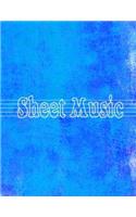 Sheet Music: 8.5x11 Sheet Music Notebook, Staff Paper, Songwriting Journal, Manuscript Paper.