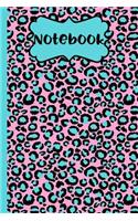 Notebook: Cheetah Print Design Blank Lined Notebook(6 X 9 Inches 120 Decorated Inside Pages Vol. 3)(3 Happy Cheetah Designs)