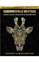 Erwachsene thematische Malbücher (Geheimnisvolle Wildtiere)