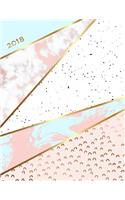 2018: Marble + Gold 2018 Weekly Monthly Planner Organizer - Motivational Quotes + To Do Lists(1 Marble and Gold Planners)