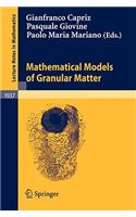 Mathematical Models of Granular Matter
