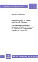 Waehlerverhalten im Vorharz nach dem 2. Weltkrieg