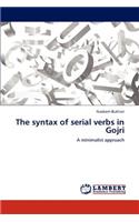 syntax of serial verbs in Gojri