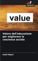 Valore dell'educazione per migliorare la coscienza sociale
