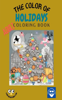 Color of Holidays - ADULT Coloring Book