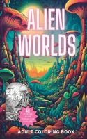 Alien Worlds Coloring Book