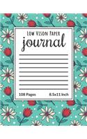 Low Vision Paper Journal