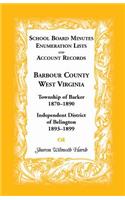 School Board Minutes, Enumeration Lists and Account Records, Barbour County, West Virginia: Township of Barker, 1870-1890; Independent District of Bel(English)