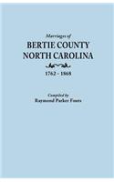 Marriages of Bertie County, North Carolina, 1762-1868