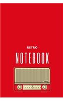 Retro Notebook: Here is that Retro notebook you have been looking for - 150 pages, Half Wide Ruled / Half Blank, hardy durable Matte cover. .