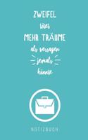 Zweifel Tötet Mehr Träume ALS Versagen Jemals Könnte Notizbuch