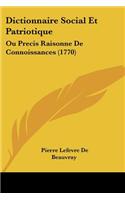 Dictionnaire Social Et Patriotique