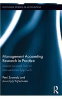 Management Accounting Research in Practice