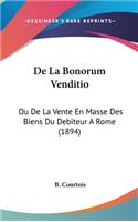 de La Bonorum Venditio