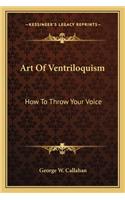 Art Of Ventriloquism
