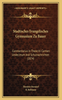 Studtisches Evangelisches Gymnasium Zu Bauer