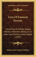 Lives Of Eminent Persons