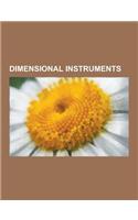 Dimensional Instruments: Ruler, Micrometer, Vernier Scale, Caliper, Gauge Block, Steel Square, Profilometer, Laser Rangefinder, Goniometer, Fie(English)