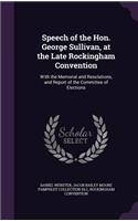 Speech of the Hon. George Sullivan, at the Late Rockingham Convention