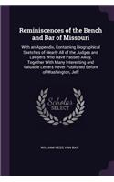 Reminiscences of the Bench and Bar of Missouri