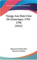 Voyage Aux Etats-Unis De L'Amerique, 1793-1798 (1913)